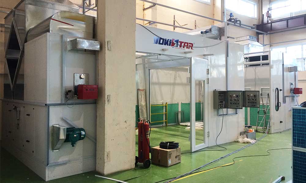 Industrial Spray Booth with Heat Recuperator - YOKISTAR Spray Booth